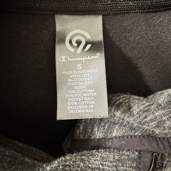 Champion Gray Bomber Jacket with High Collar and Slim Fit - Picture 5 of 10